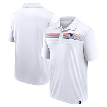 Men's Fanatics Branded White New England Patriots Victory For Us Interlock Polo