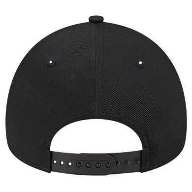 Men's New Era Black Chicago White Sox Team Color A-Frame 9FORTY Adjustable Hat