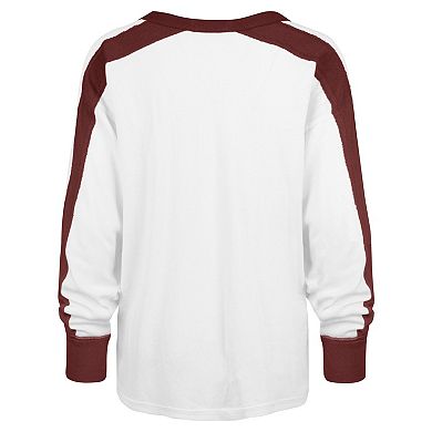 Women's '47 White Alabama Crimson Tide Premier Caribou Raglan Long Sleeve T-Shirt