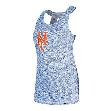 Women's New Era Royal New York Mets Space Dye Keyhole Back Tank Top