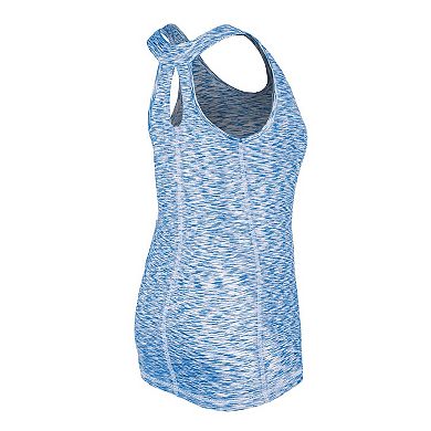 Women's New Era Royal New York Mets Space Dye Keyhole Back Tank Top