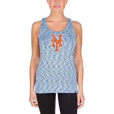 Women's New Era Royal New York Mets Space Dye Keyhole Back Tank Top