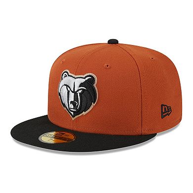 Men's New Era Rust/Black Memphis Grizzlies Two-Tone 59FIFTY Fitted Hat