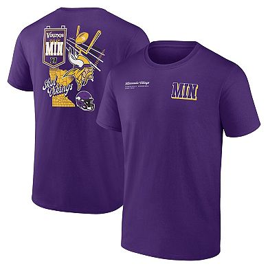 Men's Fanatics Branded Purple Minnesota Vikings Split Zone T-Shirt