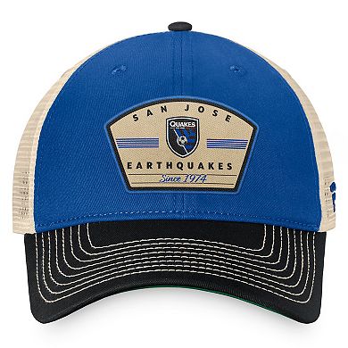 Men's Fanatics Branded Blue San Jose Earthquakes Archer Trucker Adjustable Hat