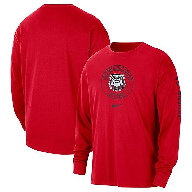 Men's Nike Red Georgia Bulldogs Heritage Max90 Long Sleeve T-Shirt