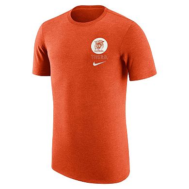 Men's Nike Orange Clemson Tigers Retro Tri-Blend T-Shirt
