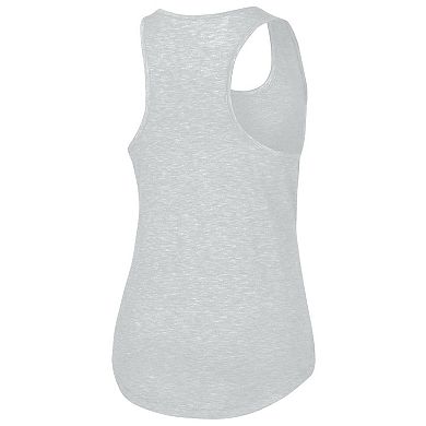 Women's Under Armour Heather Gray South Carolina Gamecocks Breezy Racerback Tri-Blend Tank Top