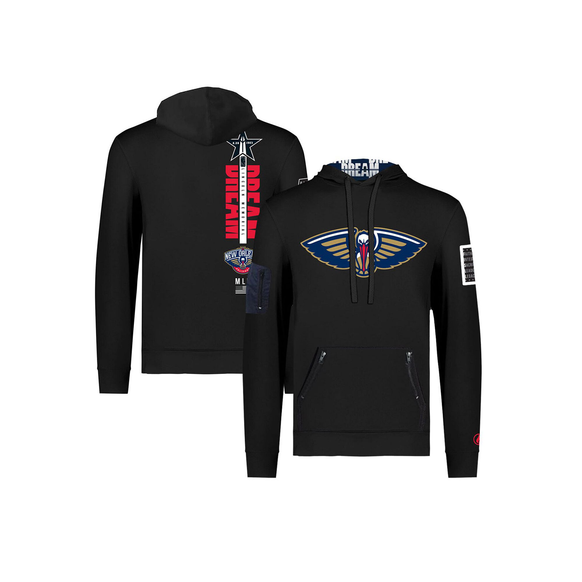 Unisex FISLL x Black History Collection  Black New Orleans Pelicans Pullove
