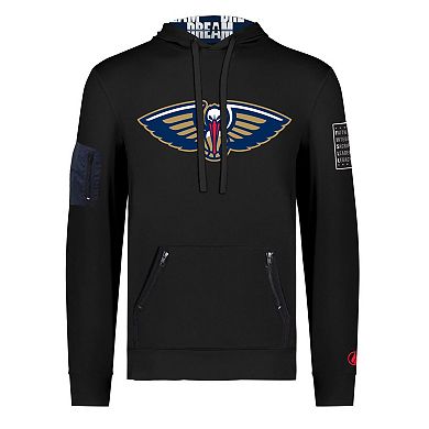 Unisex FISLL x Black History Collection  Black New Orleans Pelicans Pullover Hoodie