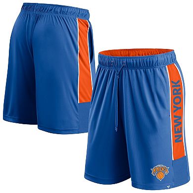 Men's Fanatics Branded Blue New York Knicks Game Winner Defender Shorts