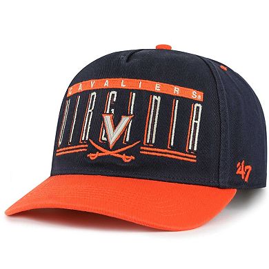 Men's '47 Navy Virginia Cavaliers Double Header Hitch Adjustable Hat
