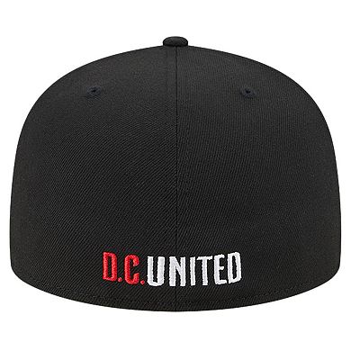 Men's New Era White/Black D.C. United 2024 Kick Off Collection 59FIFTY Fitted Hat