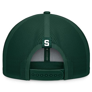 Men's Top of the World Green Michigan State Spartans Carson Trucker Adjustable Hat