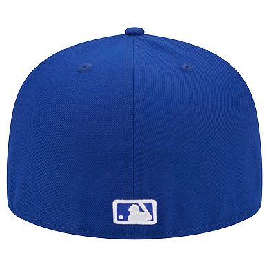 Men's New Era Royal Cleveland Guardians White Logo 59FIFTY Fitted Hat