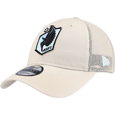 Men's New Era Tan Minnesota United FC Game Day 9TWENTY Adjustable Trucker Hat