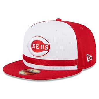 Men's New Era White Cincinnati Reds 2025 Batting Practice 59FIFTY Fitted Hat