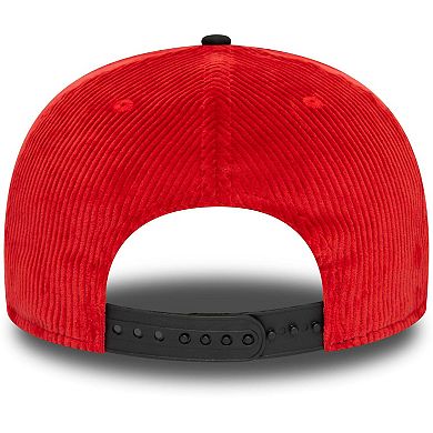Men's New Era Red Manchester United Corduroy 9FIFTY Snapback Hat