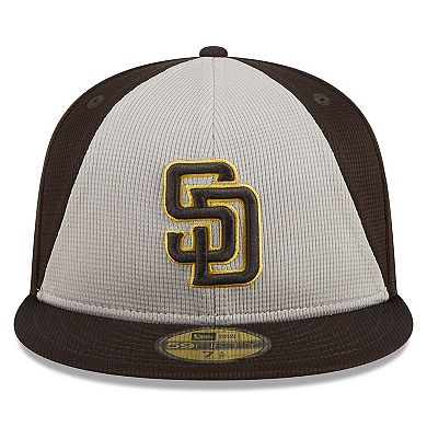 Men's New Era  Brown San Diego Padres 2024 Batting Practice 59FIFTY Fitted Hat