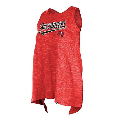 Women's New Era Red Tampa Bay Buccaneers Space Dye Active Tank Top