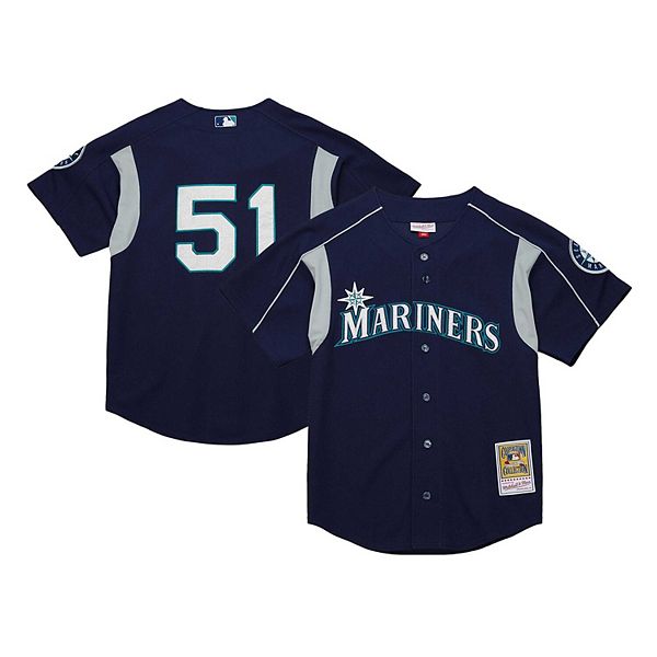 Men's Mitchell & Ness Ichiro Suzuki Navy Seattle Mariners