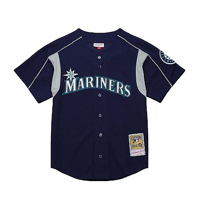 Men's Mitchell & Ness Ichiro Suzuki Navy Seattle Mariners
