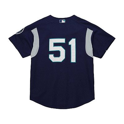 Men's Mitchell & Ness Ichiro Suzuki Navy Seattle Mariners
