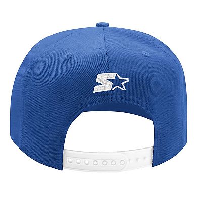 Men's Starter Blue/White Tampa Bay Lightning Arch Logo Two-Tone Snapback Hat