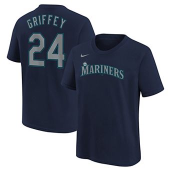 Youth Nike Julio Rodr�_guez Navy Seattle Mariners Home Player Name & Number T-Shirt