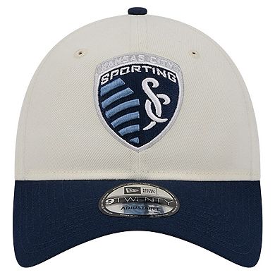 Men's New Era White Sporting Kansas City 2024 Kick Off Collection 9TWENTY Adjustable Hat