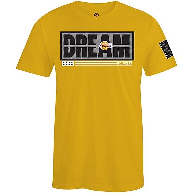 Unisex FISLL x Black History Collection Gold Los Angeles Lakers T-Shirt