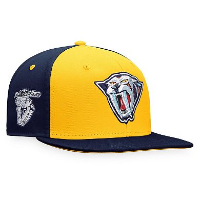 Men's Fanatics Branded Gold/Navy Nashville Predators Authentic Pro Special Edition Snapback Hat