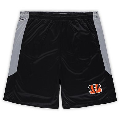 Men's Fanatics Branded Black Cincinnati Bengals Big & Tall Team Logo Shorts