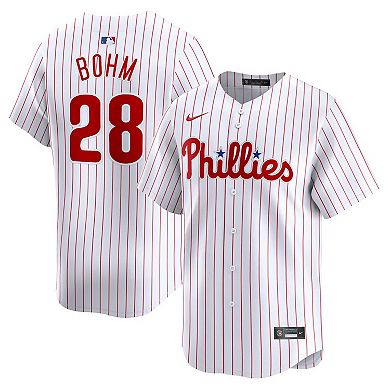 Men's Nike Alec Bohm White Philadelphia Phillies Home Limited Player Jersey