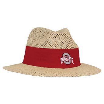 Men's Ahead Tan Ohio State Buckeyes Wellington Gambler Straw Hat