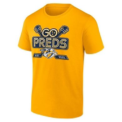 Men's Fanatics Branded Gold Nashville Predators Local T-Shirt