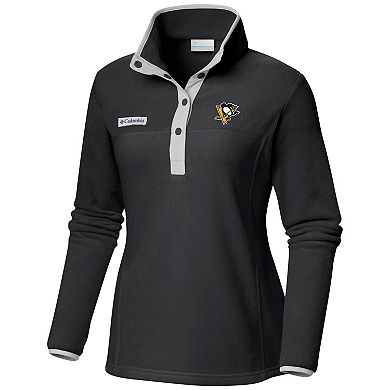 Women's Columbia Black Pittsburgh Penguins Benton Springs Half-Snap Jacket