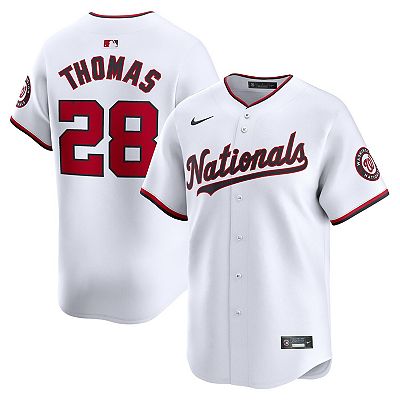 Men s Nike Lane Thomas White Washington Nationals Home Limited Player Jersey