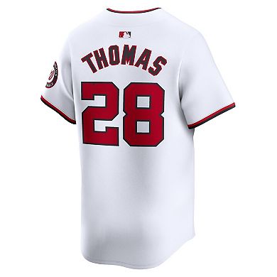 Men's Nike Lane Thomas White Washington Nationals Home Limited Player Jersey