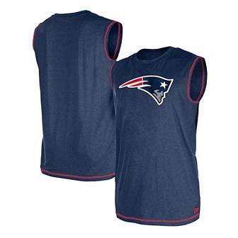 Men's New Era Navy New England Patriots Tank Top