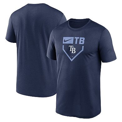 Men's Nike Navy Tampa Bay Rays Home Plate Icon Legend Performance T-Shirt
