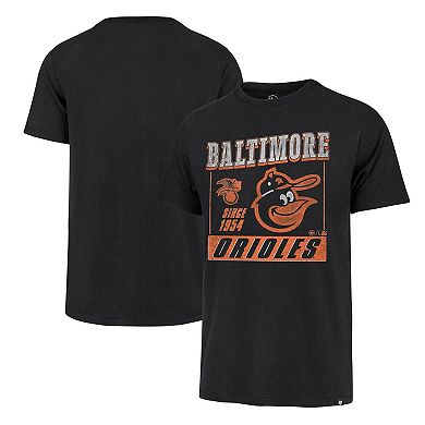 Men's '47 Black Baltimore Orioles Outlast Franklin T-Shirt