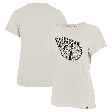 Women's '47 Oatmeal Cleveland Guardians Imprint Frankie T-Shirt