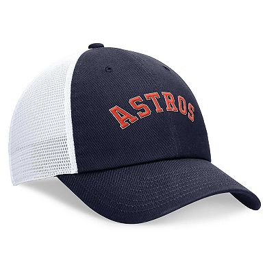 Men's Nike Navy Houston Astros Evergreen Wordmark Trucker Adjustable Hat