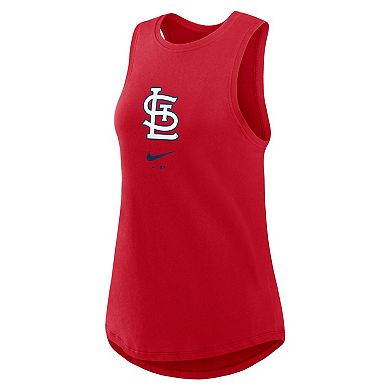 Women's Nike Red St. Louis Cardinals Legacy Icon High Neck Fashion Tank Top