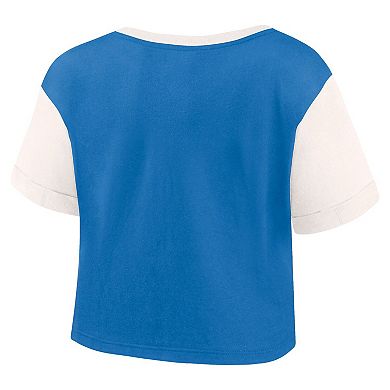 Women's Fanatics Royal Florida Gators Color-Block Script Tail T-Shirt