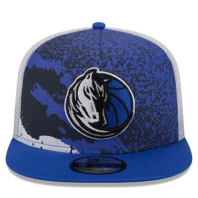 Men's New Era Blue Dallas Mavericks Court Sport Speckle 9FIFTY Snapback Hat