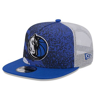 Men's New Era Blue Dallas Mavericks Court Sport Speckle 9FIFTY Snapback Hat