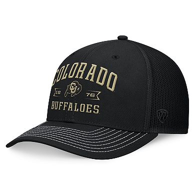 Men's Top of the World Black Colorado Buffaloes Carson Trucker Adjustable Hat