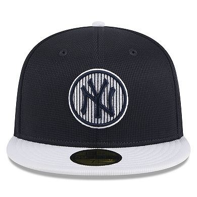 Youth New Era  Navy New York Yankees 2024 Batting Practice 59FIFTY Fitted Hat
